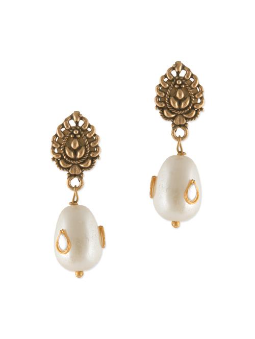 white metal alloy earring - 11099817 - Very Small Image - 1