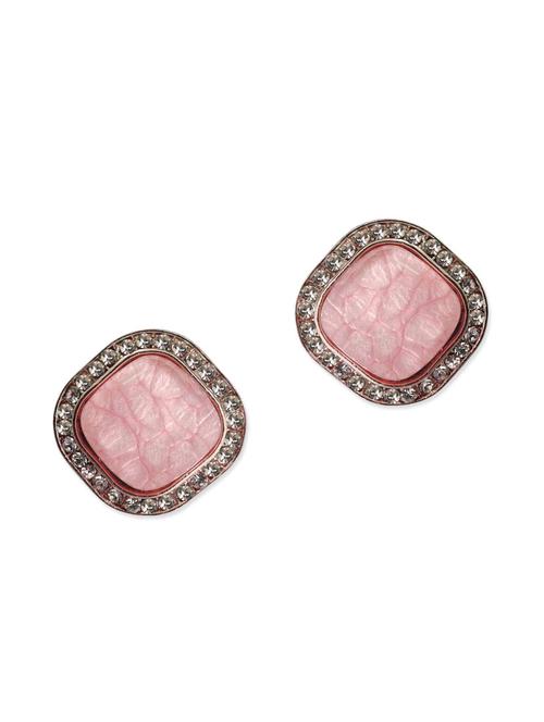 pink metal studs earring - 11099831 - Very Small Image - 1
