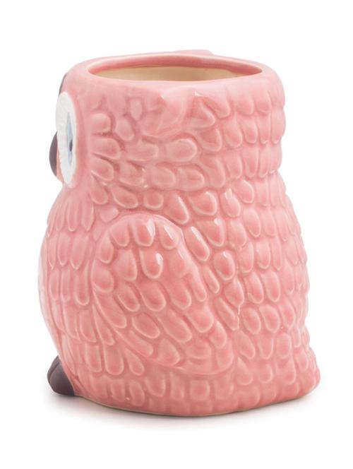 perched owl vase - pink - 11100057 - Very Small Image - 1