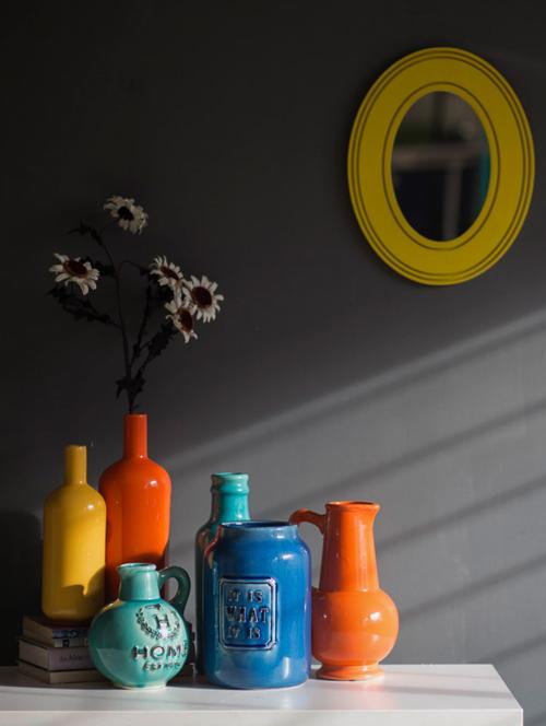 the homely pitcher vase - teal - 11100060 - Very Small Image - 1