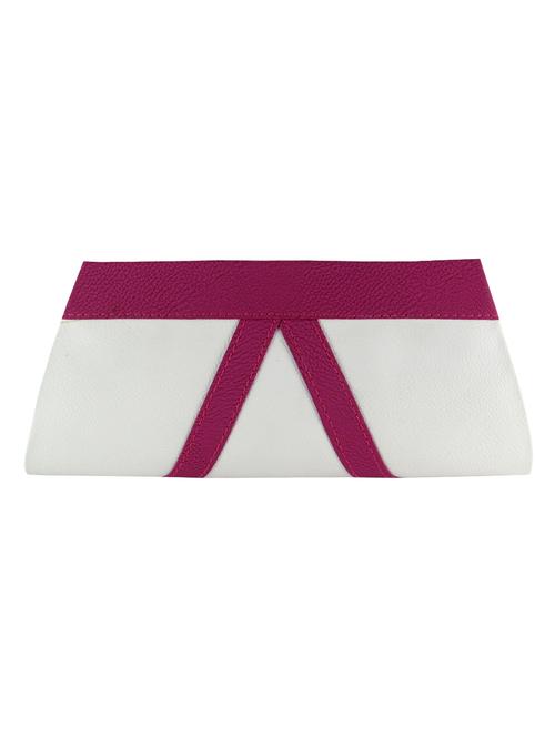 white leatherette clutch - 11100184 - Very Small Image - 1
