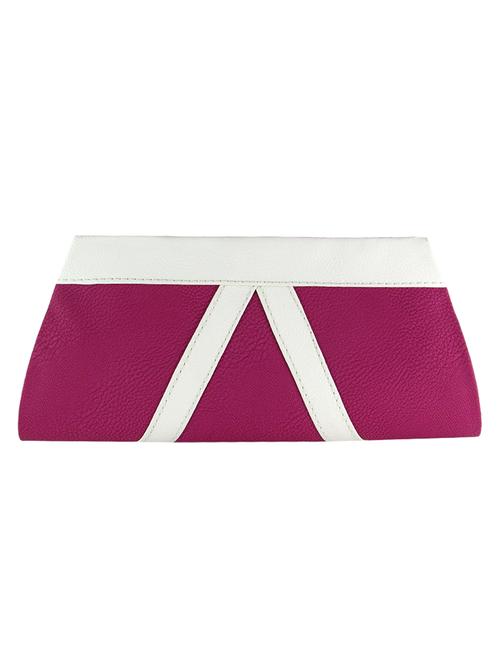 pink leatherette clutch - 11100185 - Very Small Image - 1
