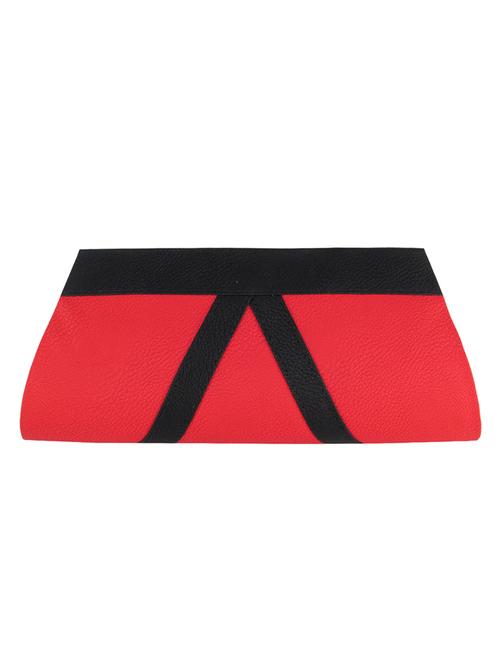 red leatherette clutch - 11100188 - Very Small Image - 1