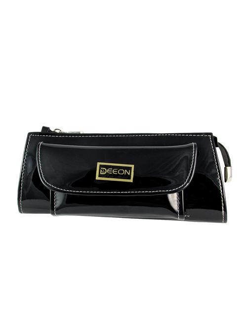 black leatherette clutch - 11100191 - Very Small Image - 1