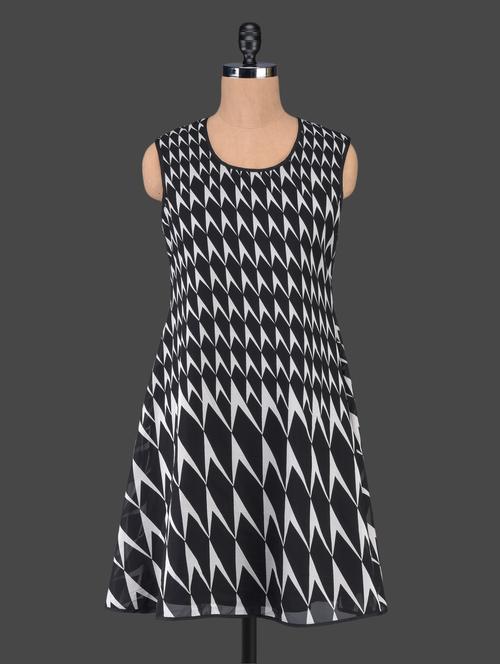 Monochrome printed dress - 1110108 - Very Small Image - 1