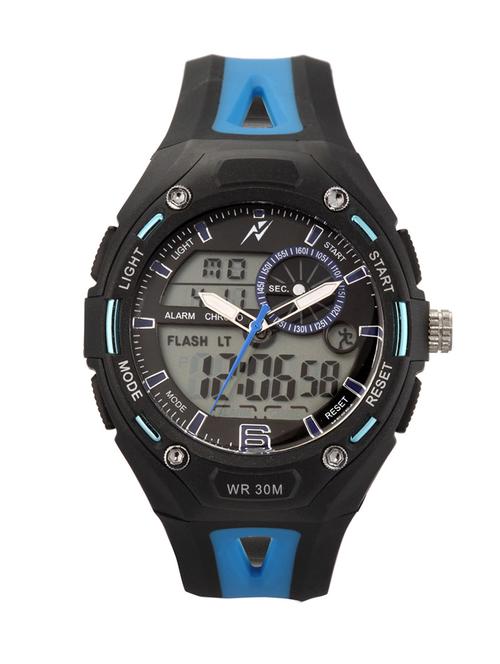 yepme men's analog digital watch - black/blue - 11101994 - Very Small Image - 1