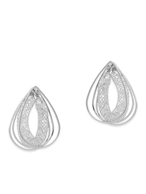 silver metal earring - 11102572 - Very Small Image - 1