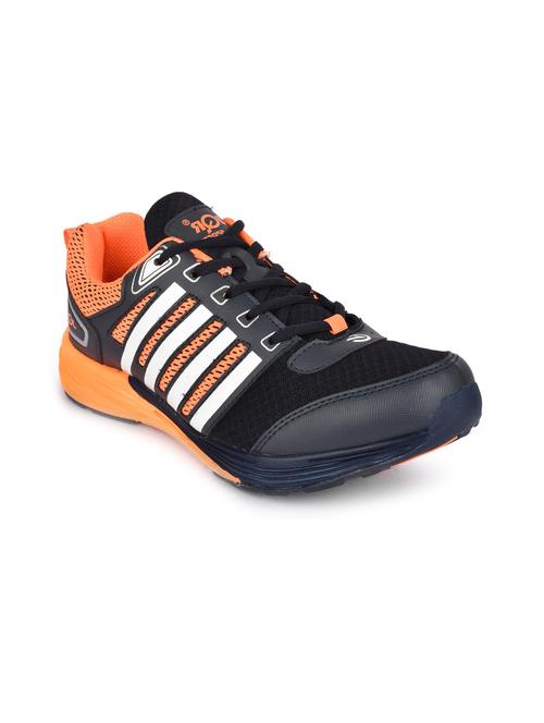 navy and orange mesh sport shoes - 11103485 - Very Small Image - 1