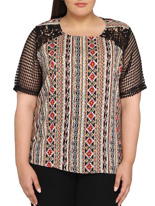 multicolor viscose top - 11103776 - Very Small Image - 1