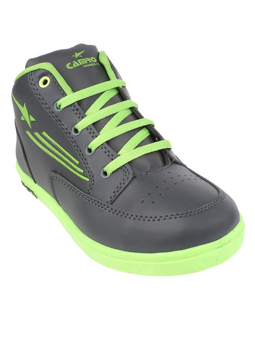 grey leatherette sport shoes - 11106476 - Very Small Image - 1