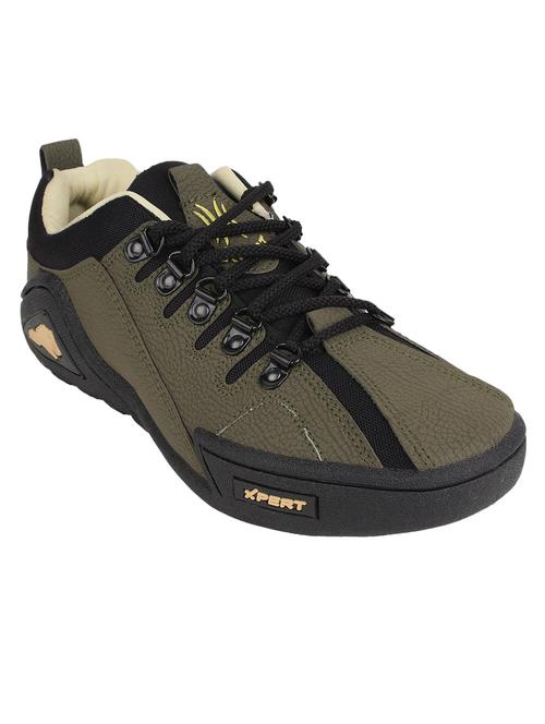 Green Leatherette lace up shoe - 11106534 - Very Small Image - 1