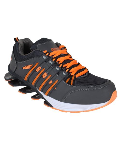 grey leatherette sport shoes - 11106547 - Very Small Image - 1