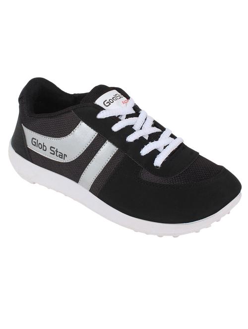 black leatherette sport shoes - 11106638 - Very Small Image - 1