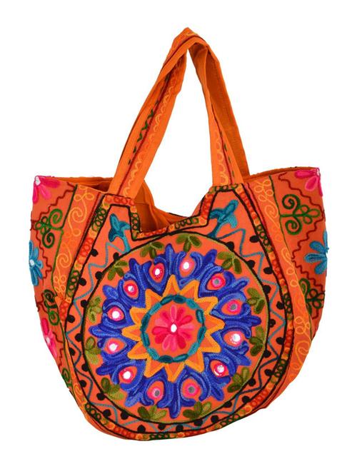 multi colored cotton handbag - 11107290 - Very Small Image - 1