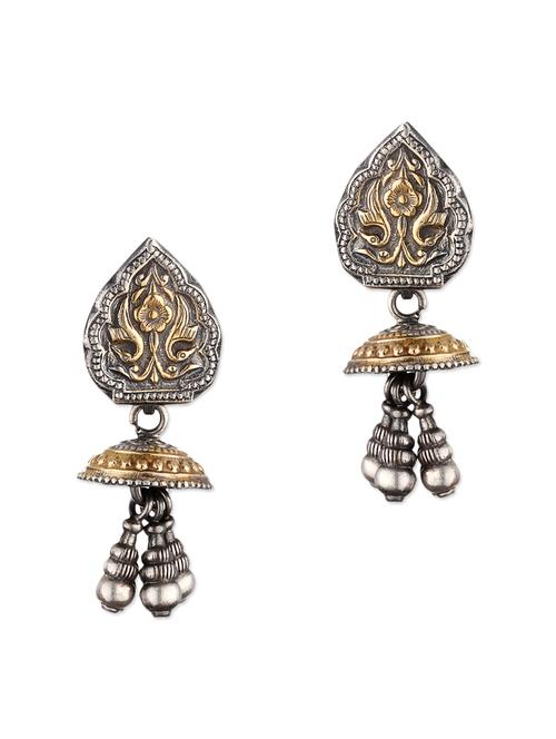 silver drop earring - 11107344 - Very Small Image - 1