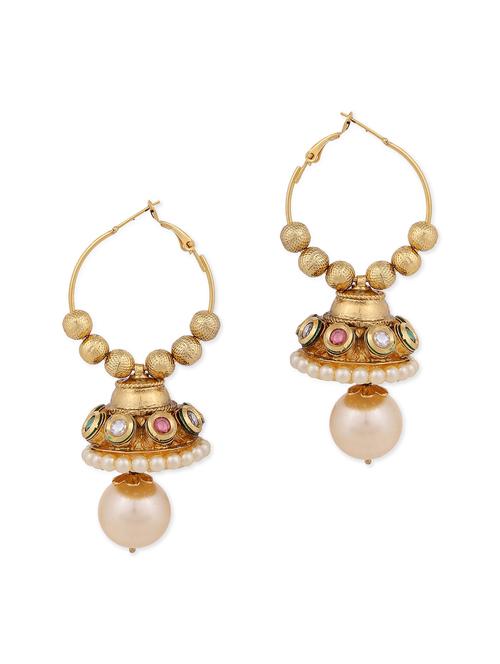 gold metal balli earrings - 11113132 - Very Small Image - 1