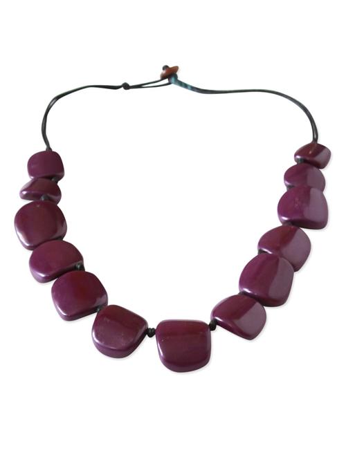 purple brass short necklace - 11114828 - Very Small Image - 1