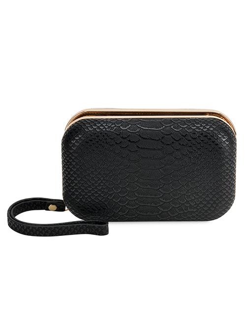 black leatherette clutch - 11122875 - Very Small Image - 1