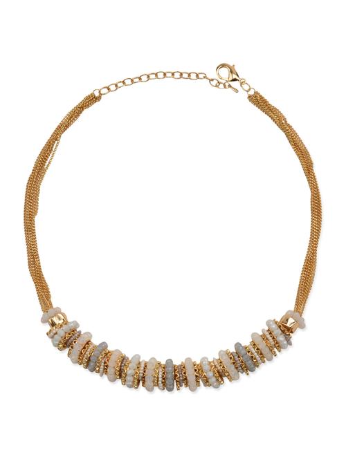 white, gold metal short necklace - 11124228 - Very Small Image - 1