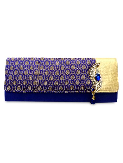 blue embellished box clutch - 1112527 - Very Small Image - 1