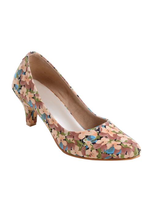 beige leatherette slip on pumps - 11127019 - Very Small Image - 1
