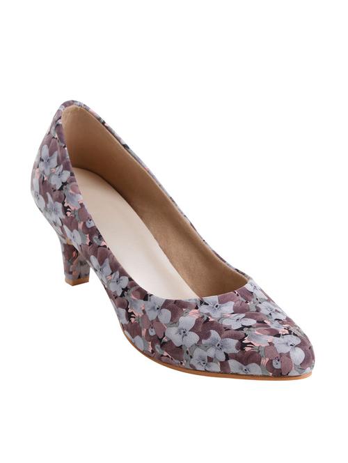 multi colored leatherette pump - 11127020 - Very Small Image - 1