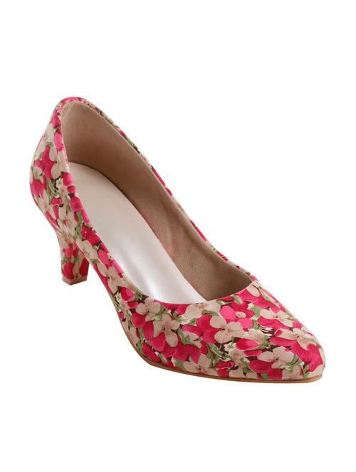 pink leatherette pump - 11127021 - Very Small Image - 1