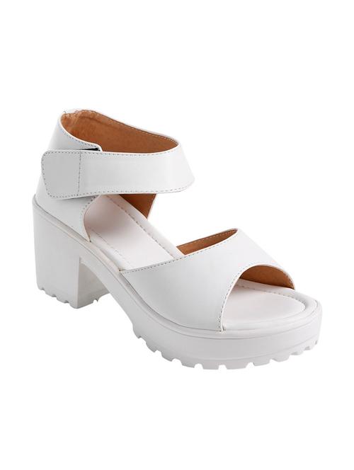 white leatherette sandal - 11127023 - Very Small Image - 1