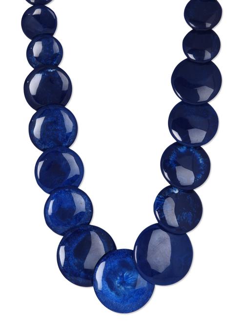 blue circular beaded neckpiece - 1112995 - Very Small Image - 1