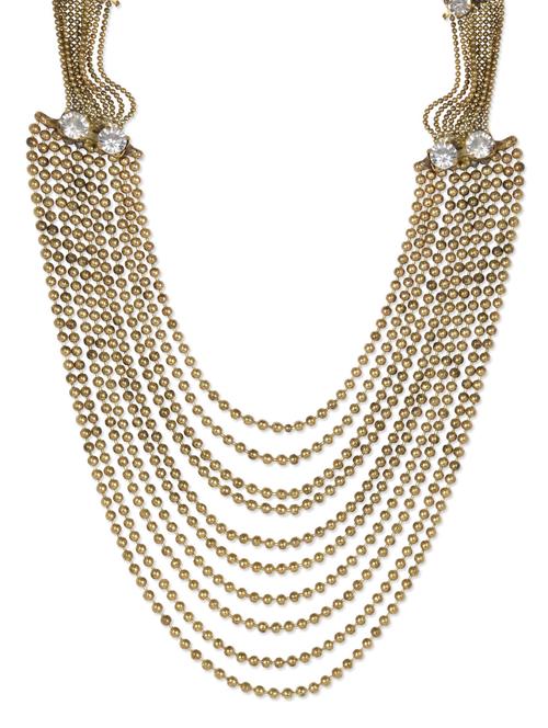 golden multilayered neckpiece - 1113001 - Very Small Image - 1