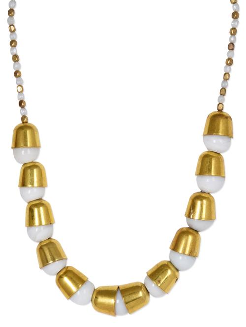beaded with golden caps neckpiece - 1113002 - Very Small Image - 1