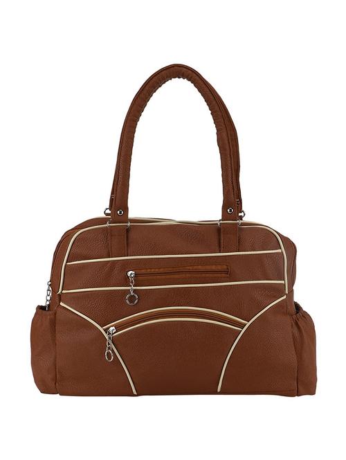 brown leatherette handbag - 11130815 - Very Small Image - 1