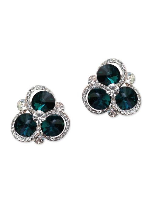 green metal studs earrings - 11142206 - Very Small Image - 1