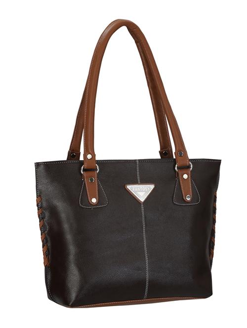 black leatherette handbag - 11142444 - Very Small Image - 1