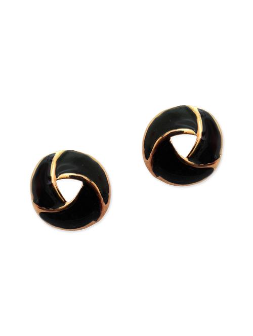 black metal studs earring - 11143312 - Very Small Image - 1