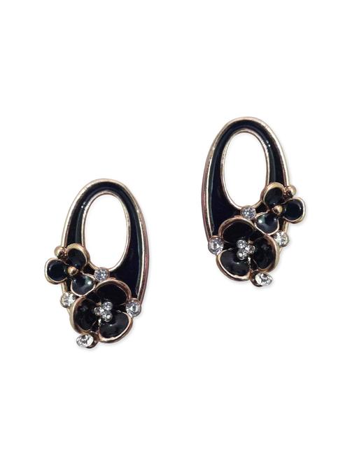 black metal studs earrings - 11143315 - Very Small Image - 1
