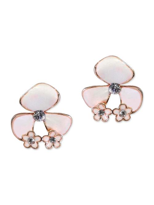 white metal studs earring - 11143319 - Very Small Image - 1