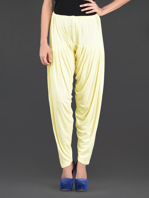 yellow knitted viscose patiala - 1114817 - Very Small Image - 1