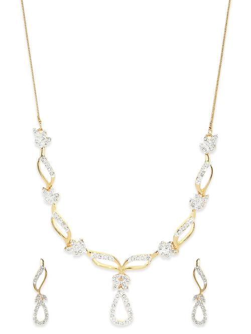 white metal short necklace - 11150702 - Very Small Image - 1