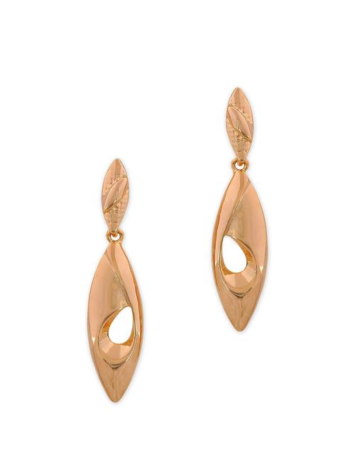 gold metal drop earring - 11153857 - Very Small Image - 1