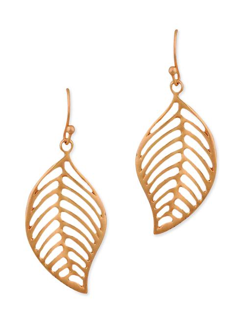 gold metal drop earring - 11153946 - Very Small Image - 1