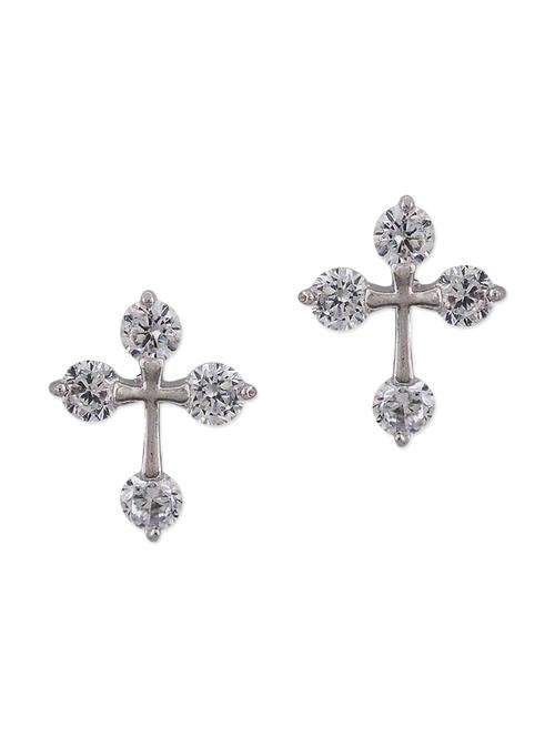 silver metal studs earring - 11154009 - Very Small Image - 1