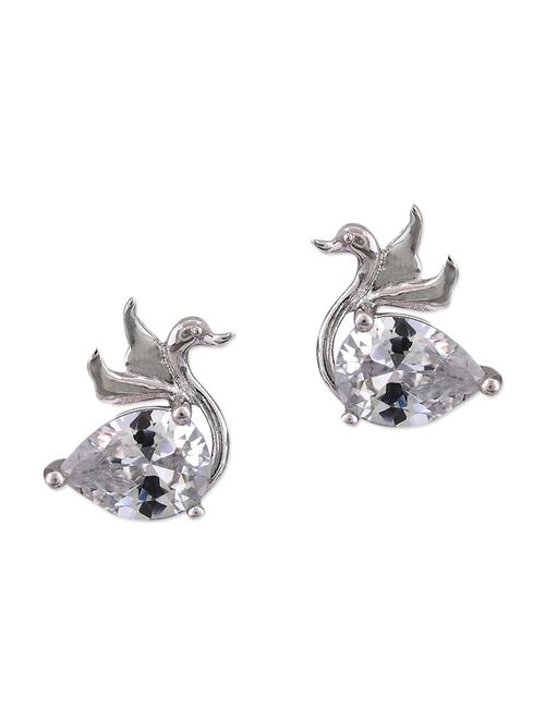 silver metal studs earring - 11154011 - Very Small Image - 1