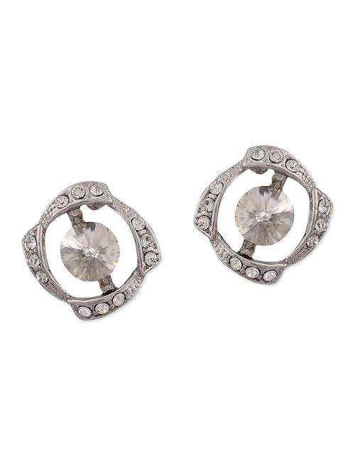 silver metal studs earring - 11154020 - Very Small Image - 1