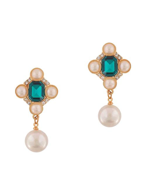 blue metal drop earring - 11154182 - Very Small Image - 1