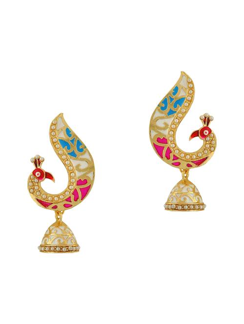 multi colored copper drop earring - 11154213 - Very Small Image - 1