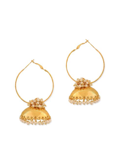 white copper hoop earring - 11154230 - Very Small Image - 1