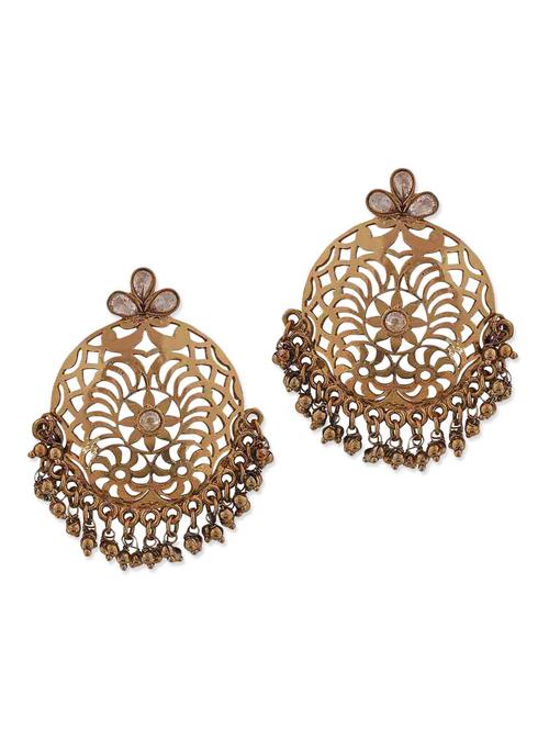 gold copper drop earring - 11154238 - Very Small Image - 1