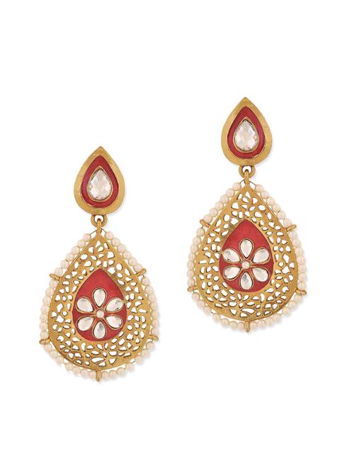 pink copper drop earring - 11154249 - Very Small Image - 1
