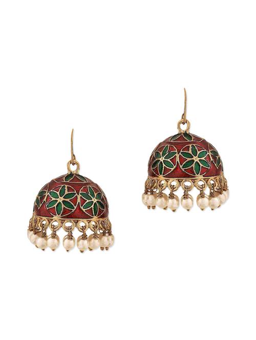 multi colored brass earring - 11154303 - Very Small Image - 1